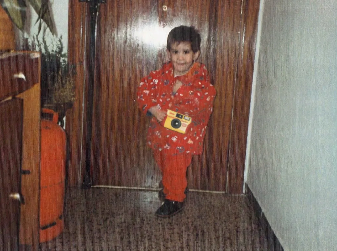 Raúl Álvarez de pequeño en 1998